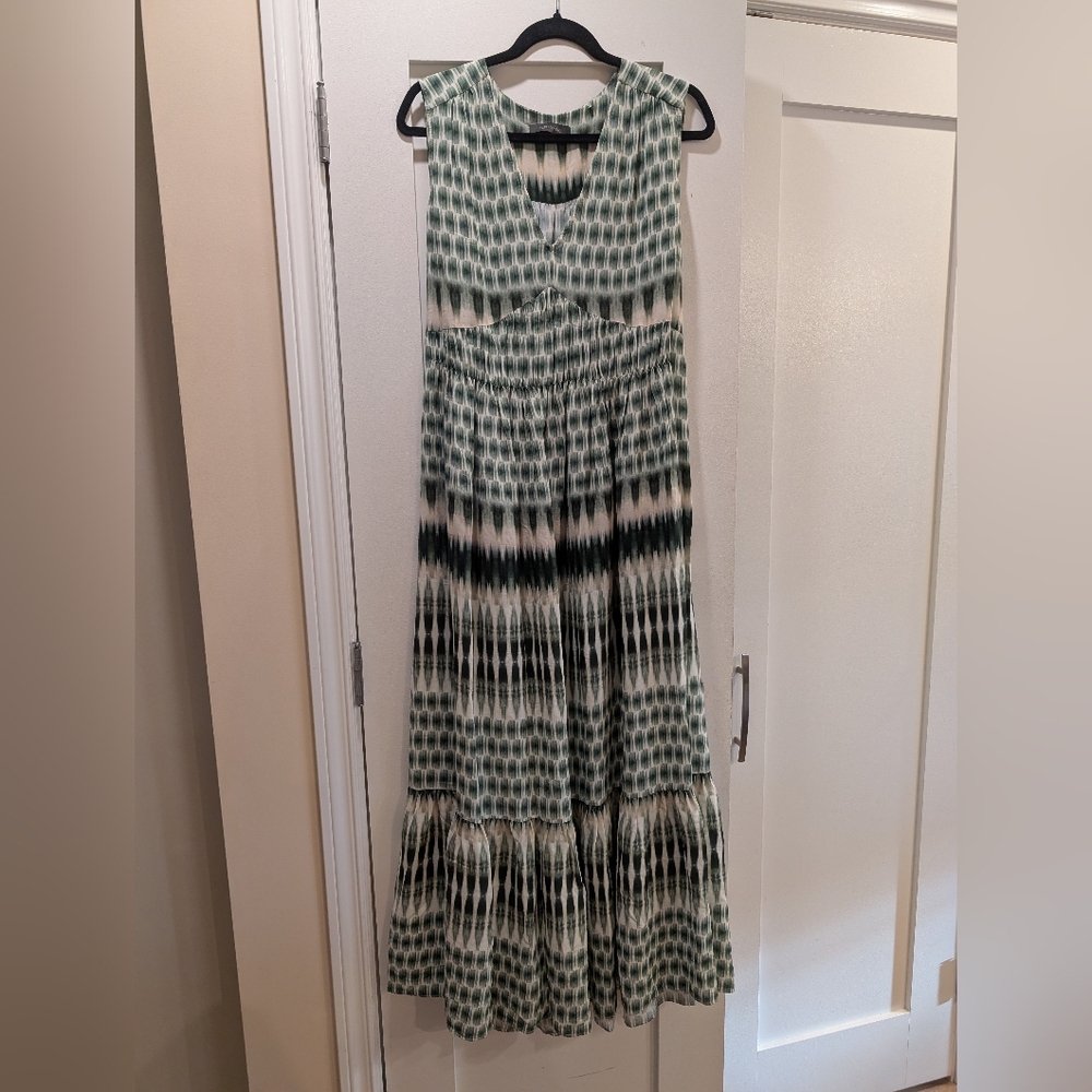 Elena Mirō Printed Maxi Dress,12